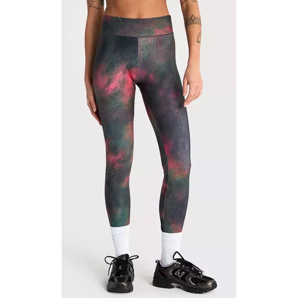 Audimas x DUE. Womens High Waisted Abstract Print Microsense Leggings